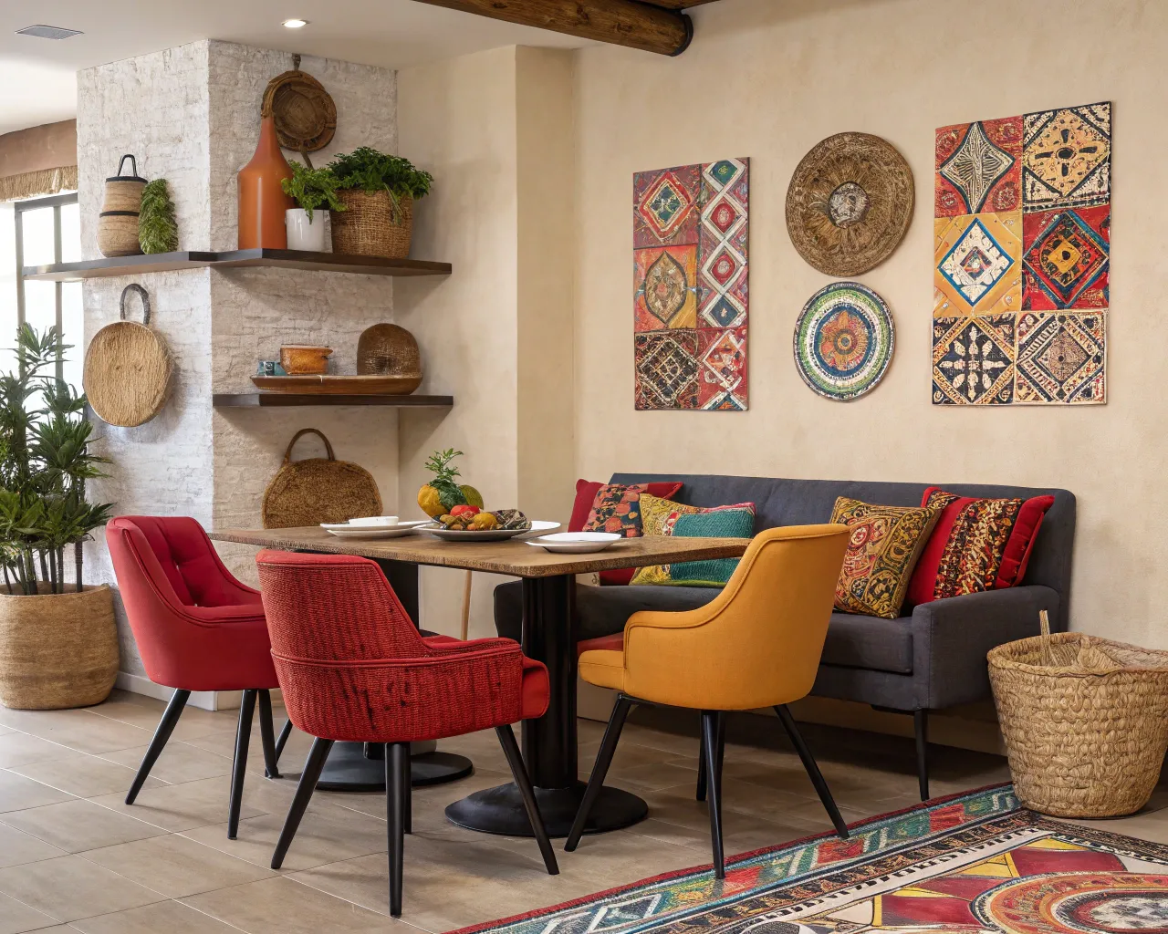 Tapicería renovada en comedor clásico